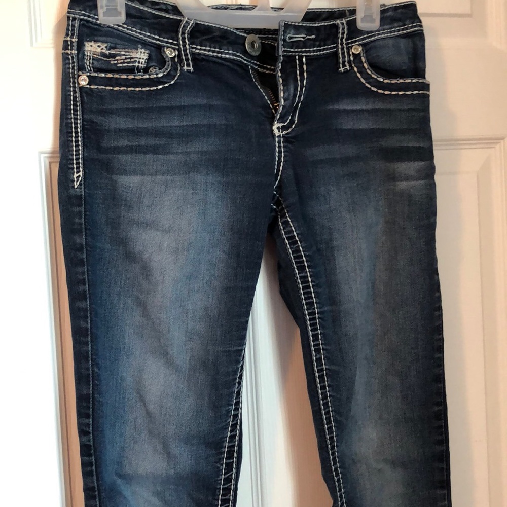 Jean jeggings with pocket detail